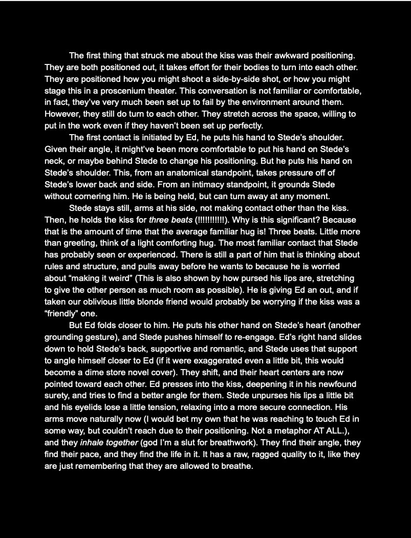stedescuffs's tweet photo. i had to nerd out about the kiss. if you’re interested here’s my analysis! (abridged, i literally had to cut it by half 🤦 i’ve never been good with clear &amp; concise lol) it wouldn’t fit in alt text so i attached the doc link for access !!
https://t.co/LwpmS78Dxx https://t.co/vlAmpn7J60