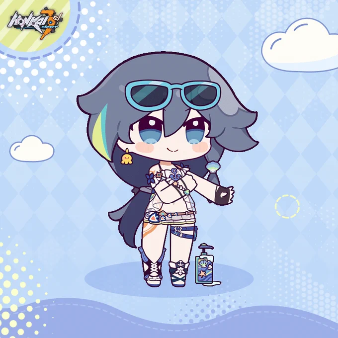 ☆Flame-Chasers' Summer Day Guide #1☆Have ice creams, apply sunscreen, set up a parasol... Just enjoy the summer your way~#HonkaiImpact3rd 
