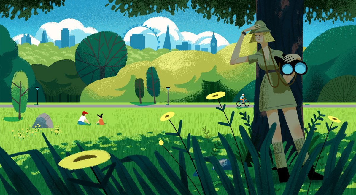 Exceptionally excited to announce that I’m teaming up with <a href="/folioart/">Folio Art</a> as my representative. First job for Waitrose Weekend. The illustration is about a mom looking for her kids in London parks.
