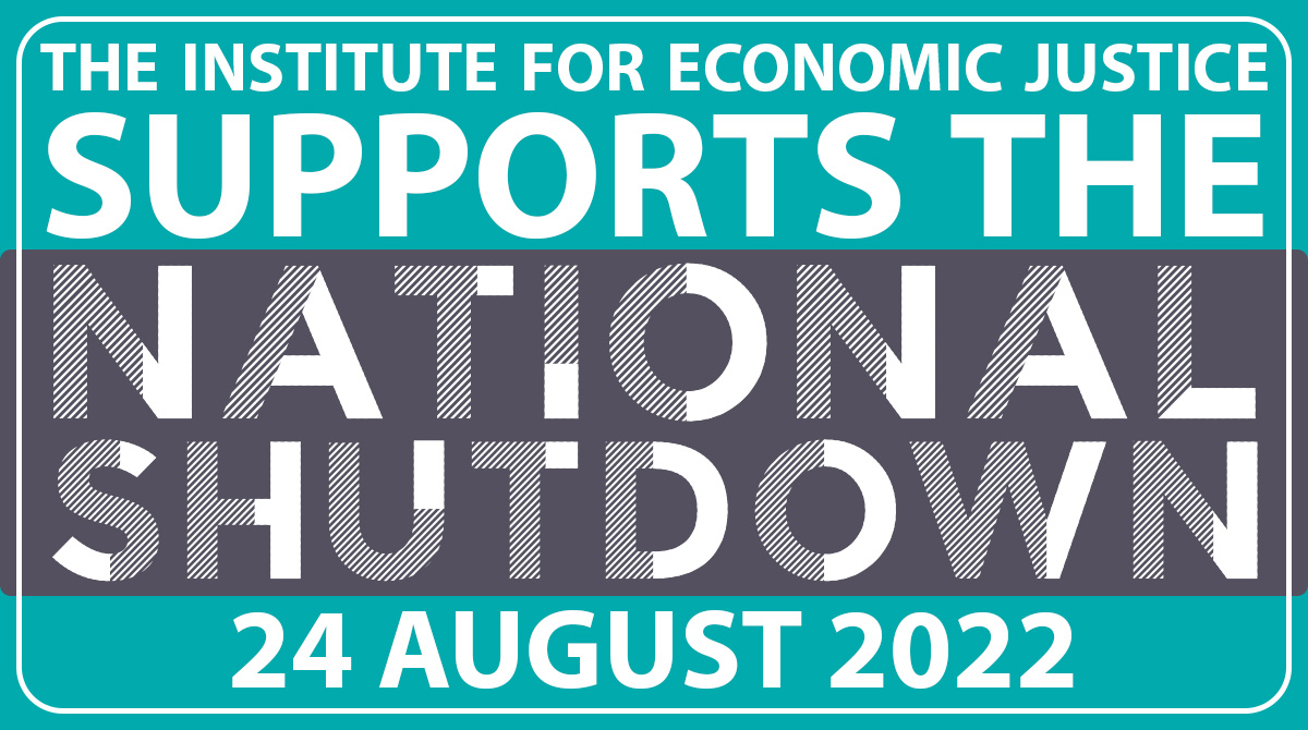 The IEJ supports the #NationalShutdown & the unions, working class formations, civil society organisations & social movements who called for it & are taking part today. Given the socio-economic challenges workers & communities confront, this course of action is necessary.🧵