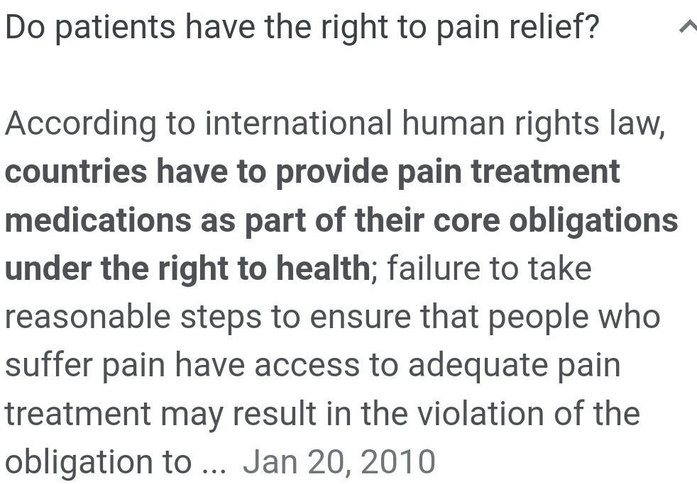 Justice4Norris's tweet photo. @Angel2bme @CDCgov @DEAHQ @supportprop Ty 4 sharing this article! I found this & thought u may find it helpful as well. ๐
"Access to pain treatment as a human right | BMC Medicine | Full Text" https://t.co/RG6V3hXV3K https://t.co/HWqKgykjND