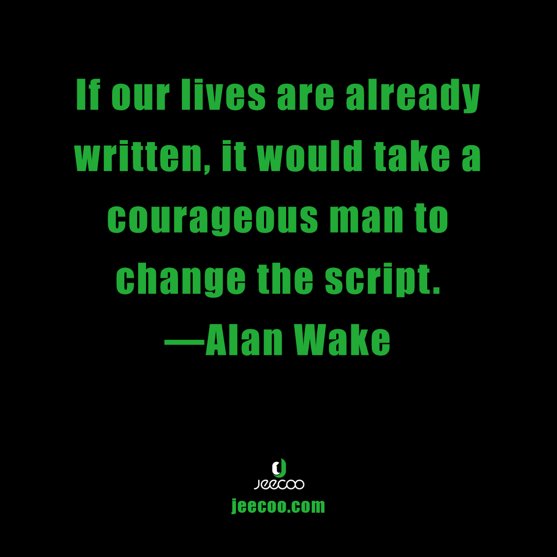 jeecoo_official's tweet photo. If our lives are already written, it would take a courageous man to change the script. – Alan Wake
#quotes #jeecoo #gaming #gamingcommunity #gamingheadset #gamingheadphone #videogames #esports #computergames #allenwake https://t.co/eoLiCpSph0