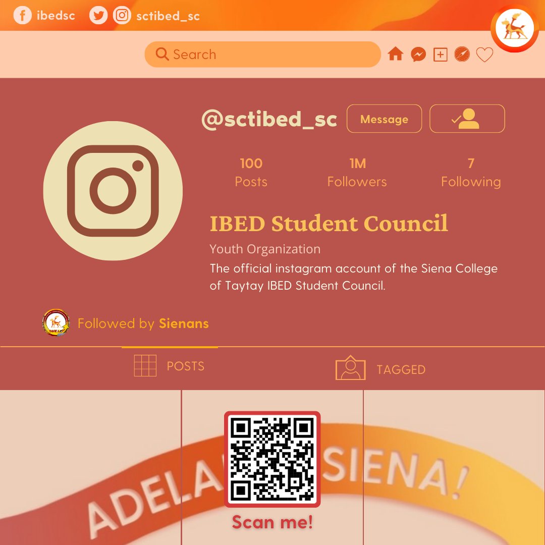 sctibed_sc's tweet photo. Sienans! Finding it hard to keep updated? Want to know more about being a Sienan? We gotchu gais! 

Don't forget to like and follow our official social media accounts to get the latest school updates! 🔔

FB: IBED Student Council
Twitter: @sctibed_sc
IG: @sctibed_sc https://t.co/PQySNfx6RW