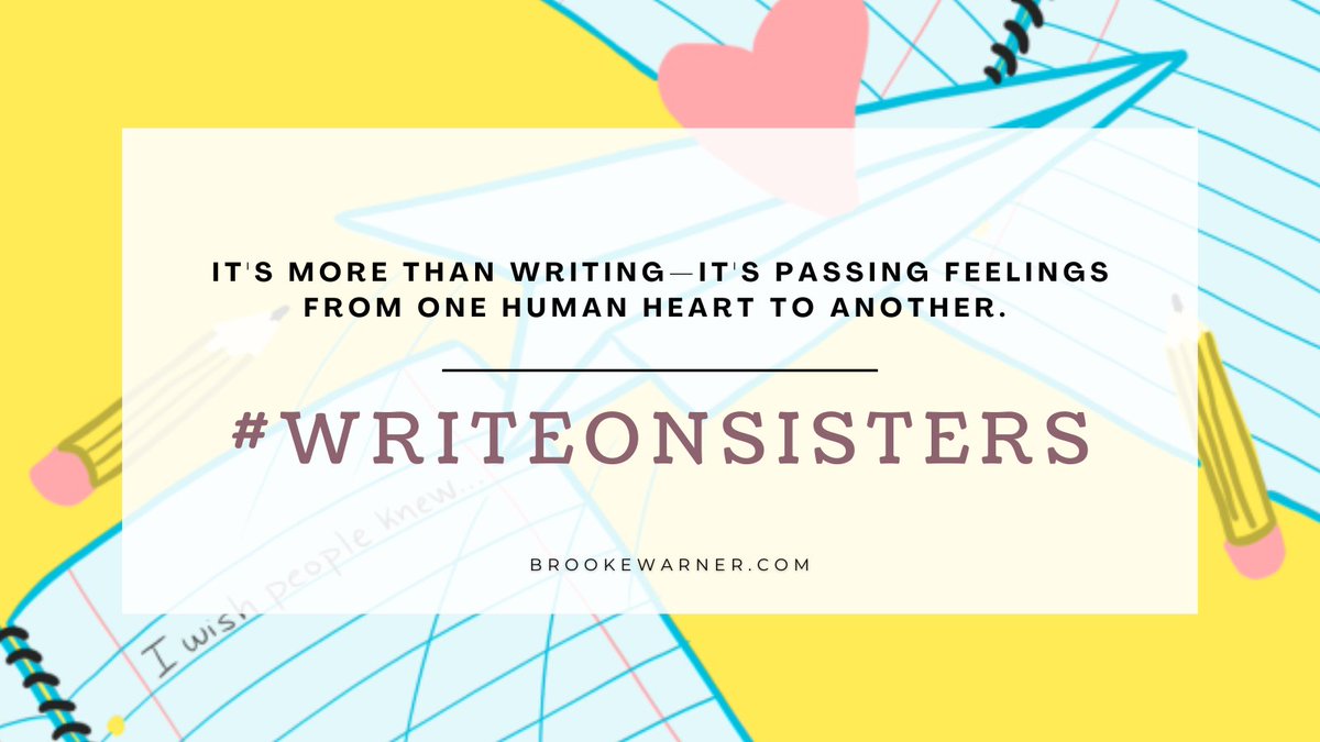 brooke_warner's tweet photo. If your writing starts to feel trivial, think of your "why." Why are you sharing your message, your story, your truth? #WriteOnSisters https://t.co/huaShImlpg
