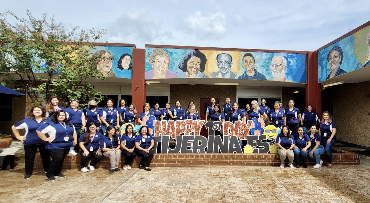 SjMottu's tweet photo. @Tijerinaes has the best staff in @TeamHISD! Thank you @HISD_HPE and @HISDECH for supporting our campus on the 1st day of school. #buildingandgrowing @Erwin_Garcia_ @tarrynce @IMarquez2020 @RE_TijeES @fceaser https://t.co/oOUiUn7Djf