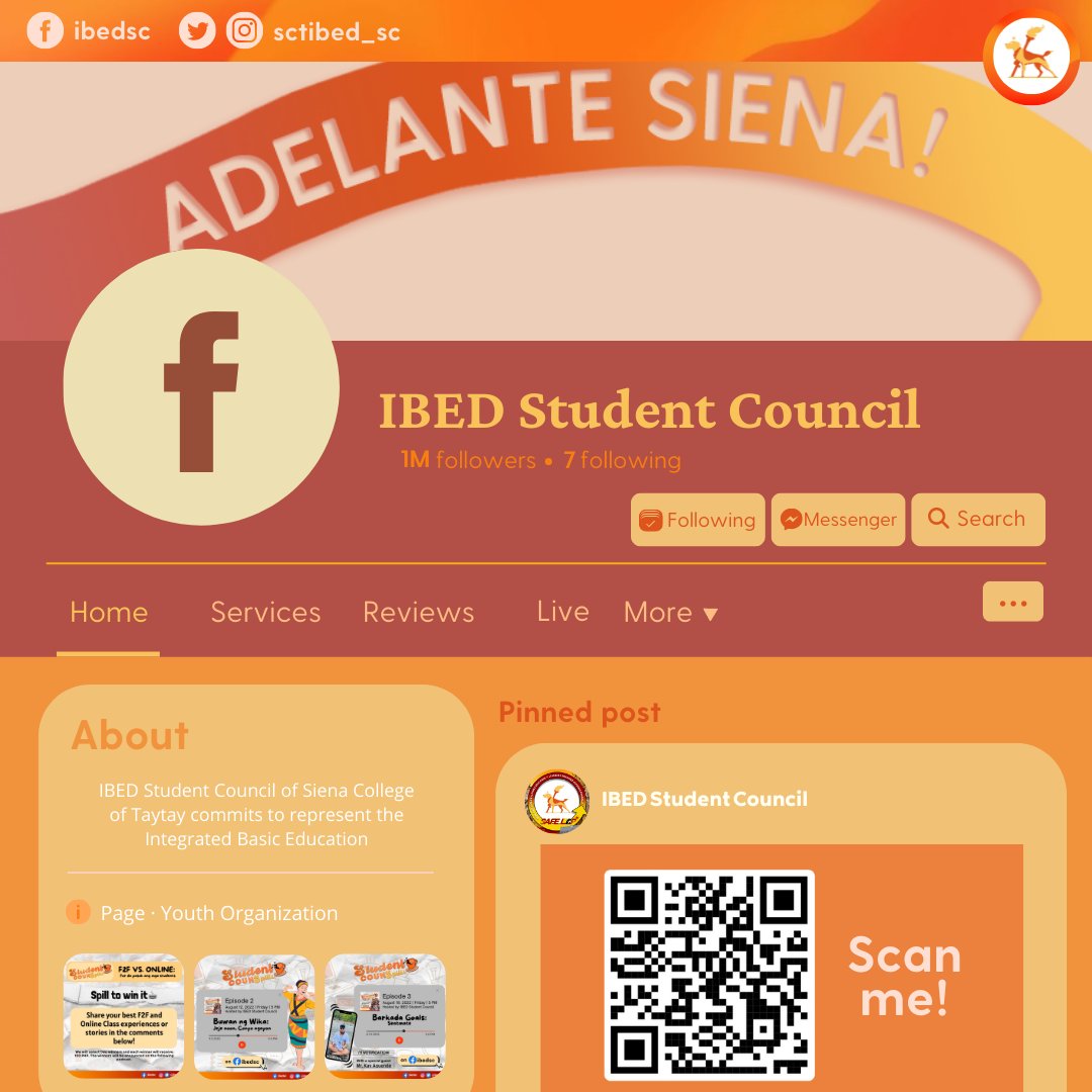 sctibed_sc's tweet photo. Sienans! Finding it hard to keep updated? Want to know more about being a Sienan? We gotchu gais! 

Don't forget to like and follow our official social media accounts to get the latest school updates! 🔔

FB: IBED Student Council
Twitter: @sctibed_sc
IG: @sctibed_sc https://t.co/PQySNfx6RW