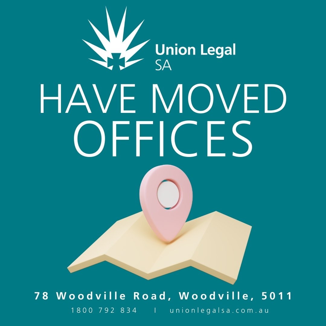 The Union Legal SA team has officially moved! 
We are not far from the ANMF office, but we've upgraded to a bigger space. 

We look forward to our next chapter and can now find us at 78 Woodville Road, Woodville.

For more info visit: unionlegalsa.com.au