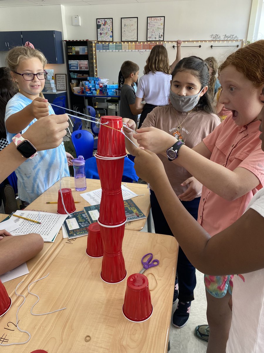 MsKatieFuchs's tweet photo. Teamwork makes the dream work! Team building activities help us practice communication and collaboration skills 🤔🤝 https://t.co/5ONGOZTGSd