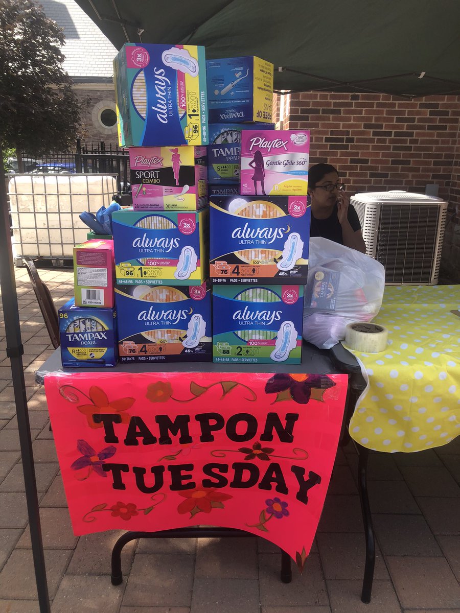 MsAndriaBarrett's tweet photo. Thanks to @peelLabour for hosting @TamponTuesday.  These products are headed to support those in need at one of our local food banks.
See you at the next event.
#Brampton https://t.co/QzO3wZRVXE