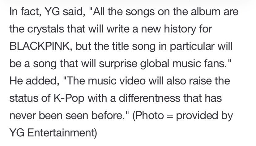 lili_fanboy's tweet photo. ก็มั่นๆไปเลย

YG กล่าวว่าทุกเพลงในอัลบั้มแหล่มแมวทุกเพลงและจะสร้างประวัติศาสตร์บทใหม่สำหรับ #BLACKPINK  แต่โดยเฉพาะเพลงไตเติ้ลที่จะทำให้แฟนๆทั่วโลกประหลาดใจ
แล้วยังเสริมว่า MV จะยิ่งยกระดับวงการ Kpop ขึ้นไปอีกด้วยความต่างที่ไม่เคยเห็นมาก่อน

#BORNPINK #PINKVENOM https://t.co/5hw5eGt56A