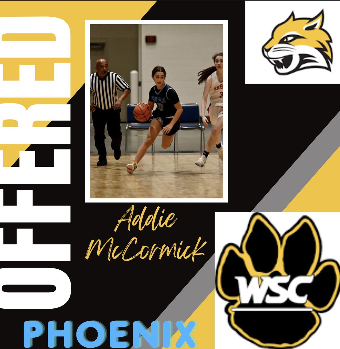 phoenixselect's tweet photo. Phoenix 2023 guard @aaddiemccormick got an offer tonight to D2 @WayneStateWBB  Very impressive Addie! #phoenixProud #phoenixPhamily  @EVGirlsBkb https://t.co/4ONs7xmlFg