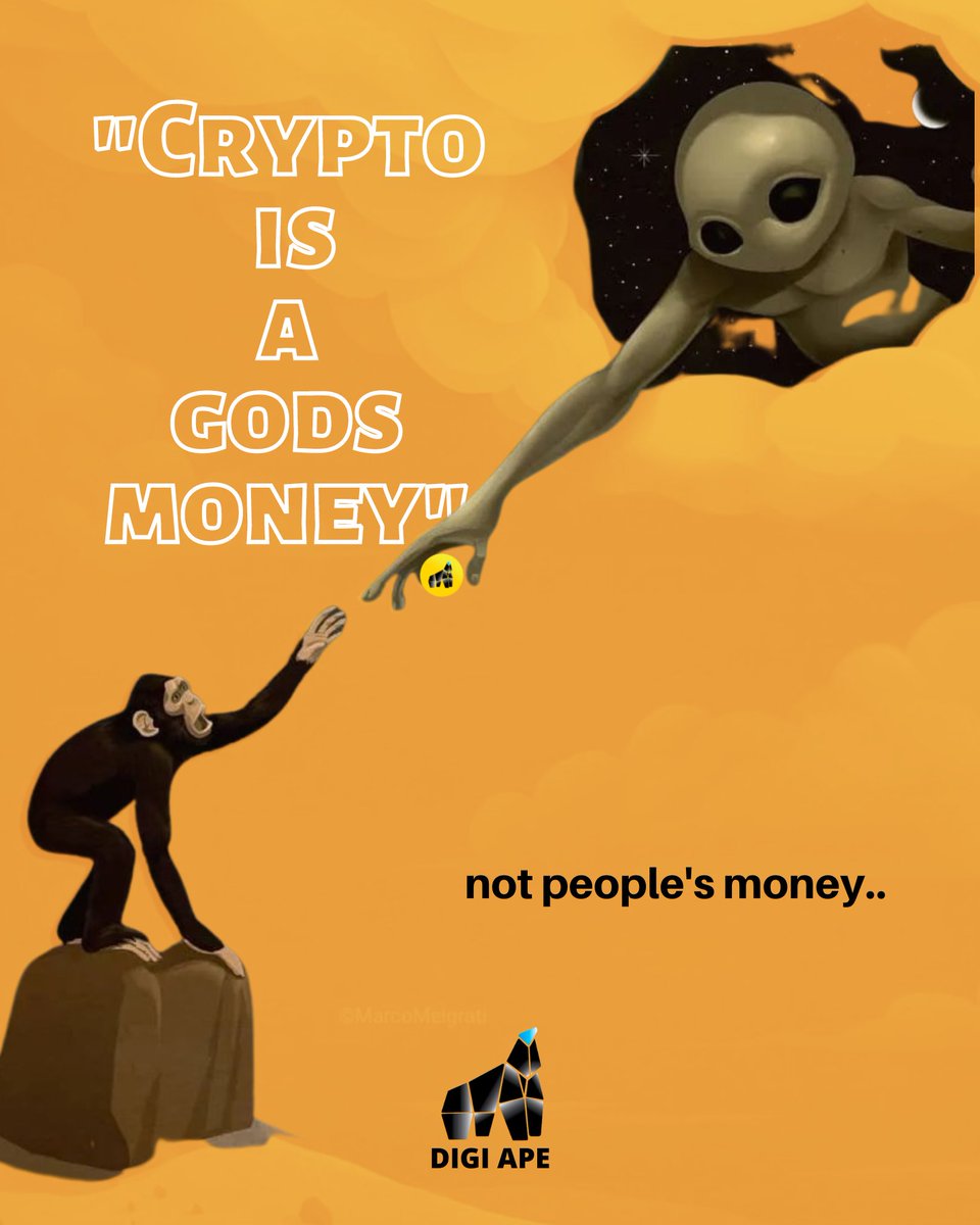 digiape888's tweet photo. You cannot see it, but u can feel it. $dape

#NotFinancialApvice #buythedape #digiape #dape
#apevolution #memestery #cryptocurrency
#bscgem #notfinancialadvice https://t.co/o5pFLGKZEk