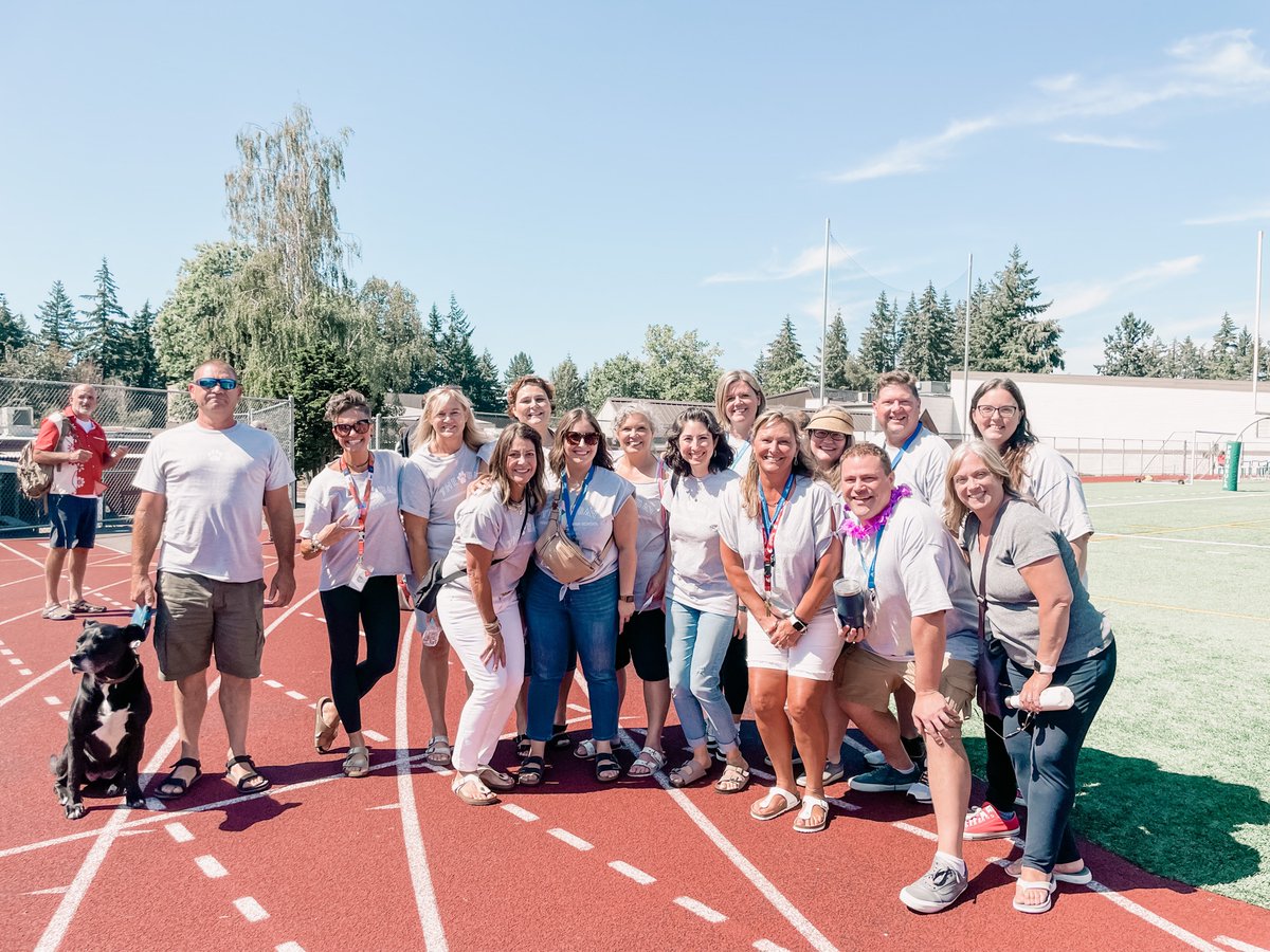 HBHS staff rocking it at the <a href="/psd401/">Peninsula S.D.</a> Kick Off! Invincible together! #HBPride
