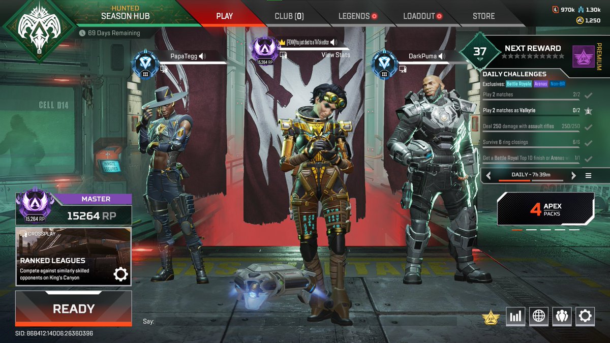 mblohr's tweet image. Posting Masters thingy for clout @PlayApex #ApexLegends