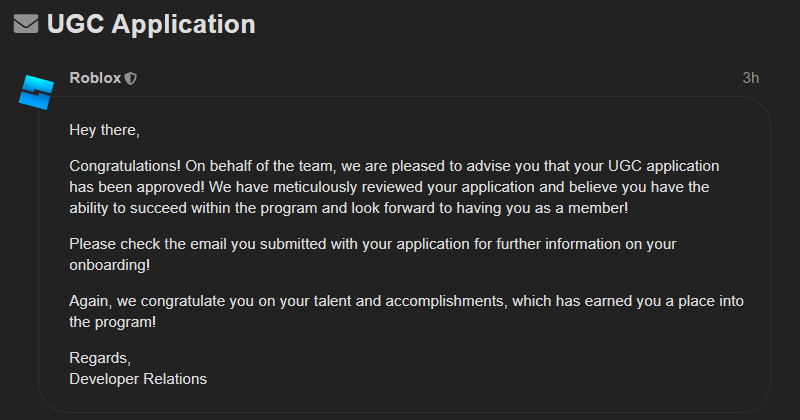 ItsBina's tweet photo. I wanted to wait for more of my friends results :)) and fully process the news that... I got ACCEPTED TO UGC 🤗🥳🎉
#RobloxUGC #RobloxDev #RBXDev @RobloxDevrel @Roblox 
Could not have done it without all of my friends :( I'm really grateful for all of you 🥺 https://t.co/RTeHMRsuD4