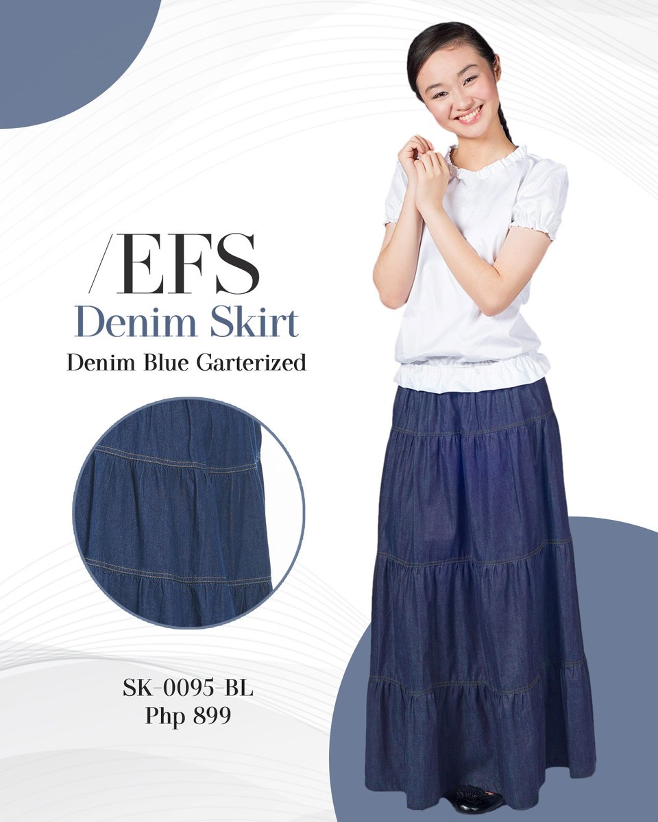 EFS_Apparel's tweet image. EFS denim skirt is light, buttery, and elastic, with a soft hand that conforms to your body as you move.
Shop easy with Lazada and Shopee! Download the app, shop, and add it to your cart now! ⬇️
lazada.com.ph/shop/efs-appar…
shopee.ph/shop/270001190/
#Denim #skirt #cullotes