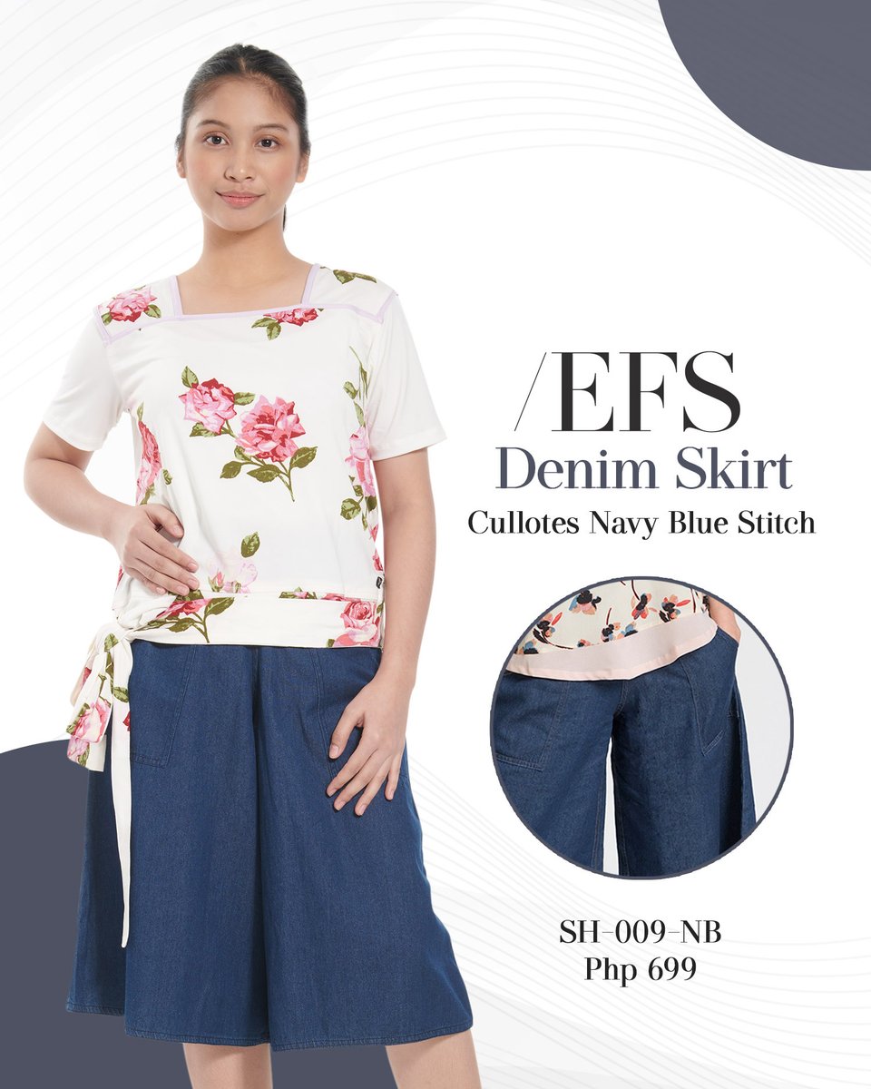 EFS_Apparel's tweet image. EFS denim skirt is light, buttery, and elastic, with a soft hand that conforms to your body as you move.
Shop easy with Lazada and Shopee! Download the app, shop, and add it to your cart now! ⬇️
lazada.com.ph/shop/efs-appar…
shopee.ph/shop/270001190/
#Denim #skirt #cullotes
