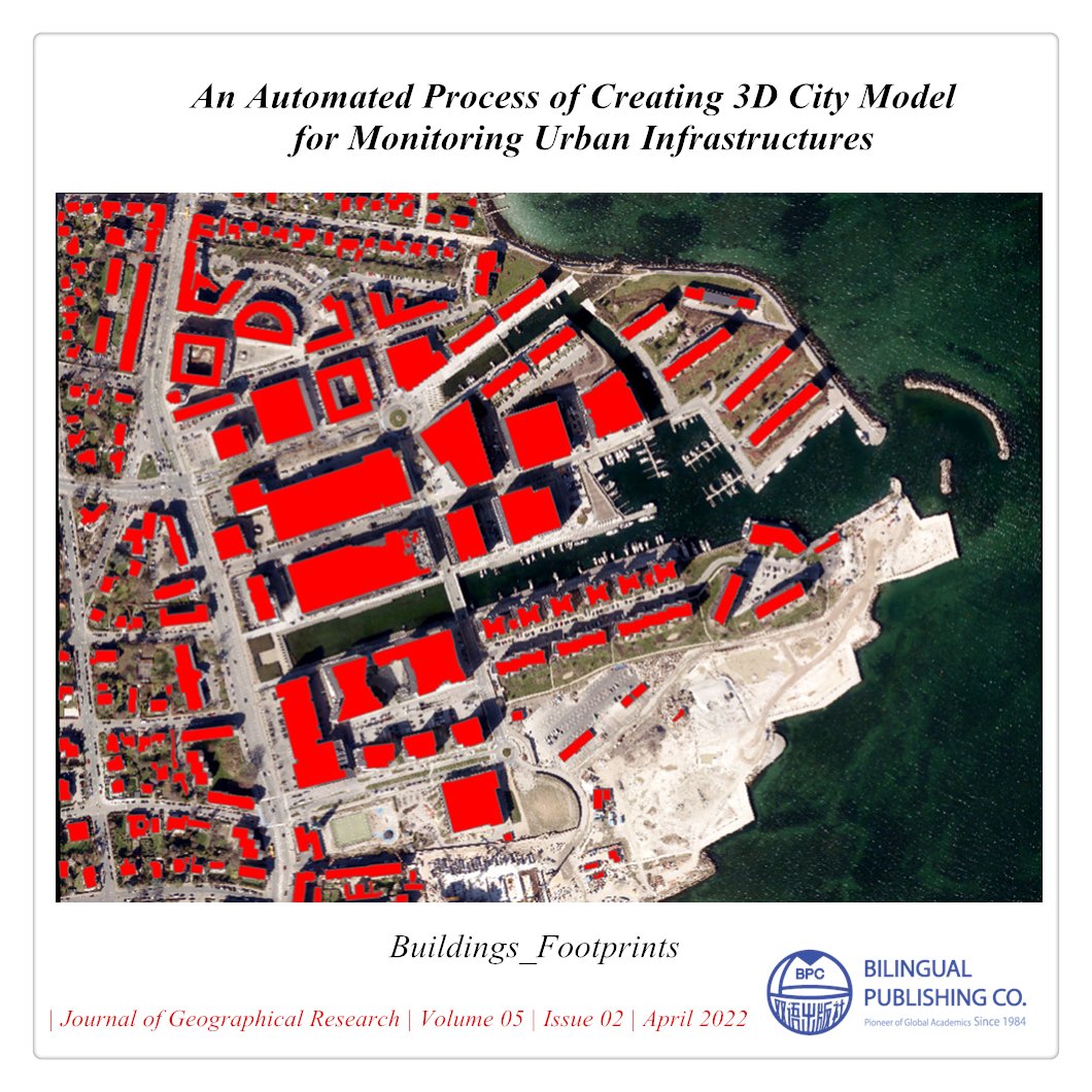 bilingual_pub's tweet image. 𝑨𝒏 𝑨𝒖𝒕𝒐𝒎𝒂𝒕𝒆𝒅 𝑷𝒓𝒐𝒄𝒆𝒔𝒔 𝒐𝒇 𝑪𝒓𝒆𝒂𝒕𝒊𝒏𝒈 3𝑫 𝑪𝒊𝒕𝒚 𝑴𝒐𝒅𝒆𝒍 𝒇𝒐𝒓 𝑴𝒐𝒏𝒊𝒕𝒐𝒓𝒊𝒏𝒈 𝑼𝒓𝒃𝒂𝒏 𝑰𝒏𝒇𝒓𝒂𝒔𝒕𝒓𝒖𝒄𝒕𝒖𝒓𝒆𝒔
#3Dcitymodel #Infrastructure
which has been indexed by 
#GoogleScholar #JGate #MyScienceWork 
DOI: doi.org/10.30564/jgr.v…