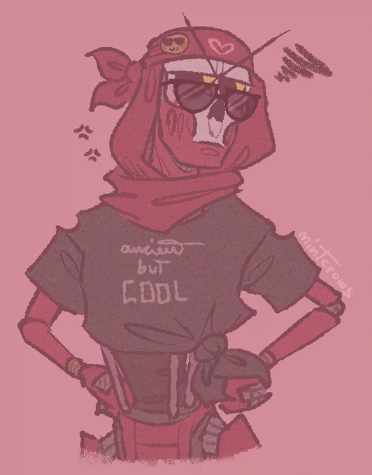i like to believe he just has cheesy and stupid t-shirts laying around[apex legends]  
