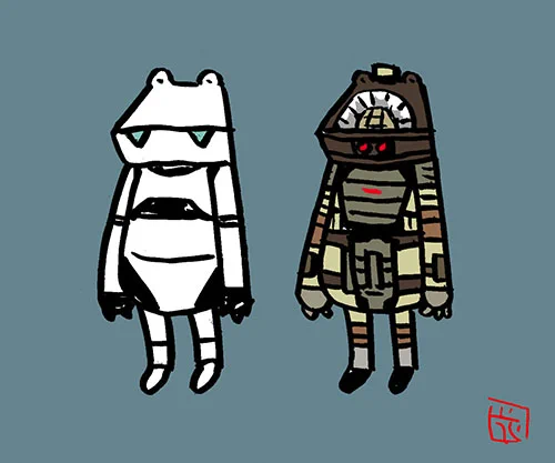 銀河ケロッチハイクガイド。ケロリアン。#銀河ヒッチハイクガイド #TheHitchhiksGuidetotheGalaxy#エイリアン #Alien#かえるヒーローズ #蛙 #映画 #洋画#ファンアート #fanart 