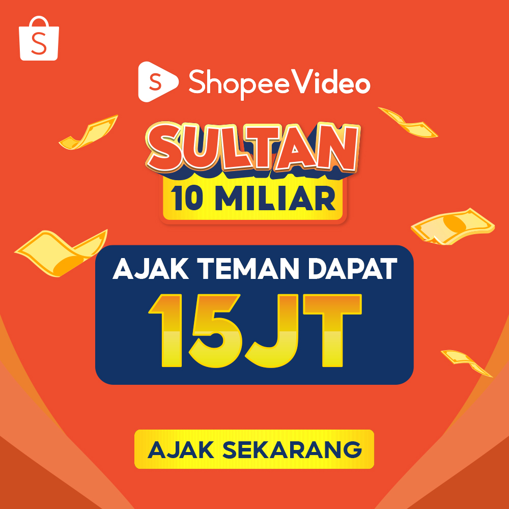 ShopeeID's tweet photo. Sobat Shopee! Ajak Teman Nonton Shopee Video dapat 15 JUTA! ๐ Yuk, ikutan SULTAN 10 Miliar SEKARANG! ๐ https://t.co/3WKNHSfOtG
Makin banyak teman yang kamu ajak, makin besar BONUS ShopeePay yang kamu dapat! Jadilah #SultanShopeeVideo #ShopeeID https://t.co/n06sgA9fN5