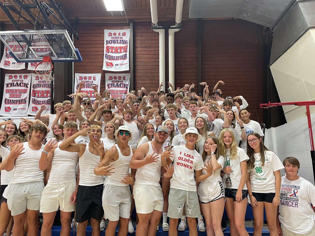 bellevuestuco's tweet photo. Student section brought the HEAT tonight!!! 
Starting something new we will be picking two winners at each home game that were best dressed for the theme of the night!! Our winners tonight are… 
🌟Aden Schmidt 
🌟Riley Carrier 
F/S, JV, and Varisty all brought the W out tonight! https://t.co/bpjpMfbL6i