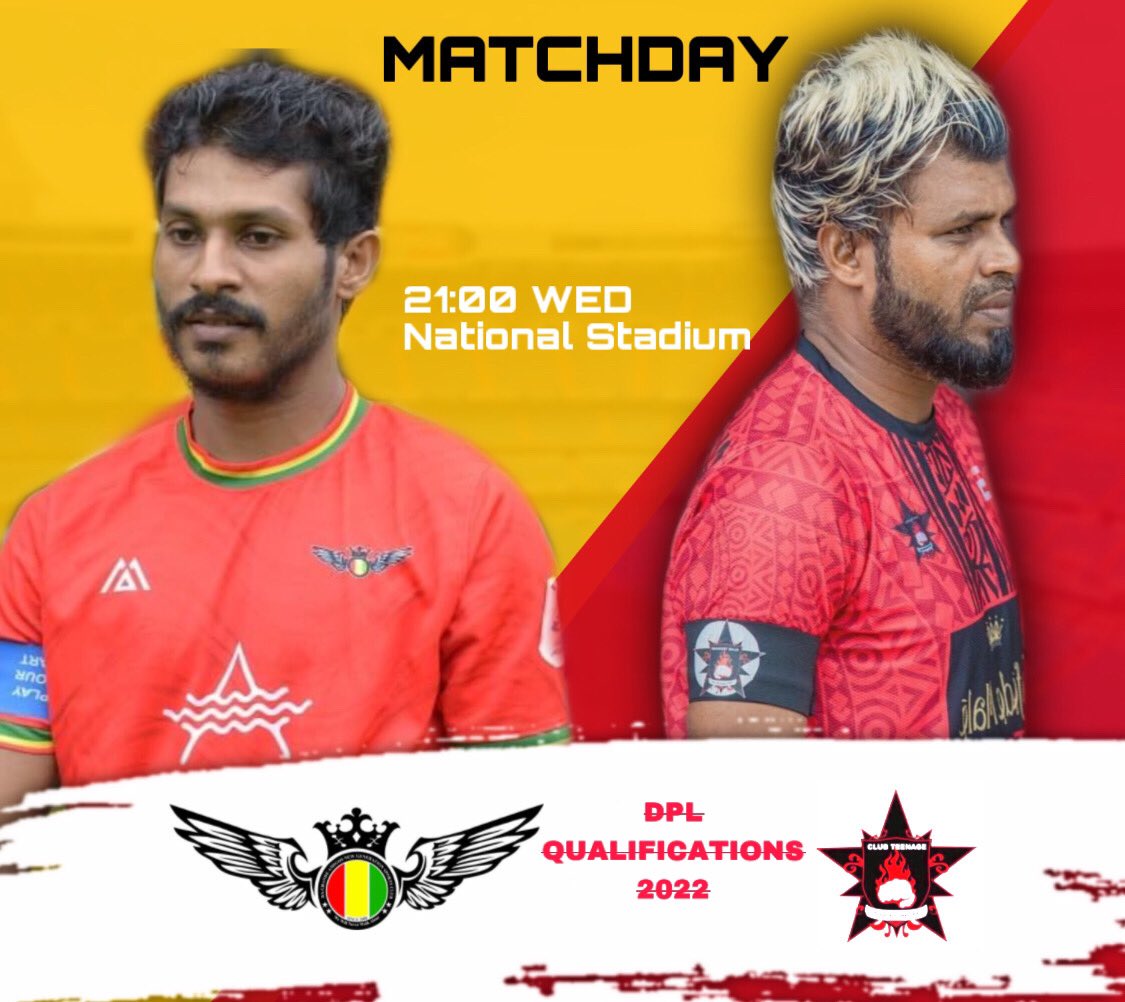 MATCHDAY❗️

Da Grande sc Vs Club Teanage
❤️💛💚

#DaGrandeSC
#WeWillNeverWalkAlone
#Dplqualification22
#ArenaHotels
#MaafushiTours
#CafediAmigos
#Malhimv