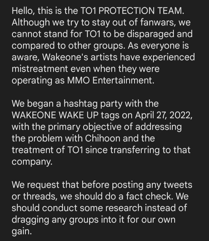 Protect_TO1's tweet photo. As the issue become bigger please do use the hashtag and tagline below 👇 

TAGLINE: BLAME WAKEONE

HASHTAG: #WakeOneBeBetter https://t.co/4mrvQ4RYWd