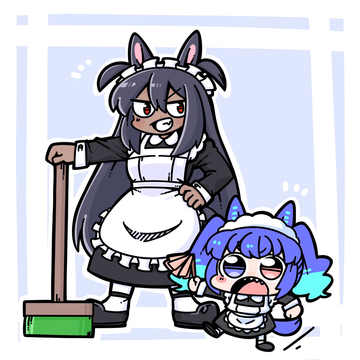 ・:*+.\(( °ω° ))/.:+
 #夏休みはヒシアマゾンのイラストが増えるらしい 