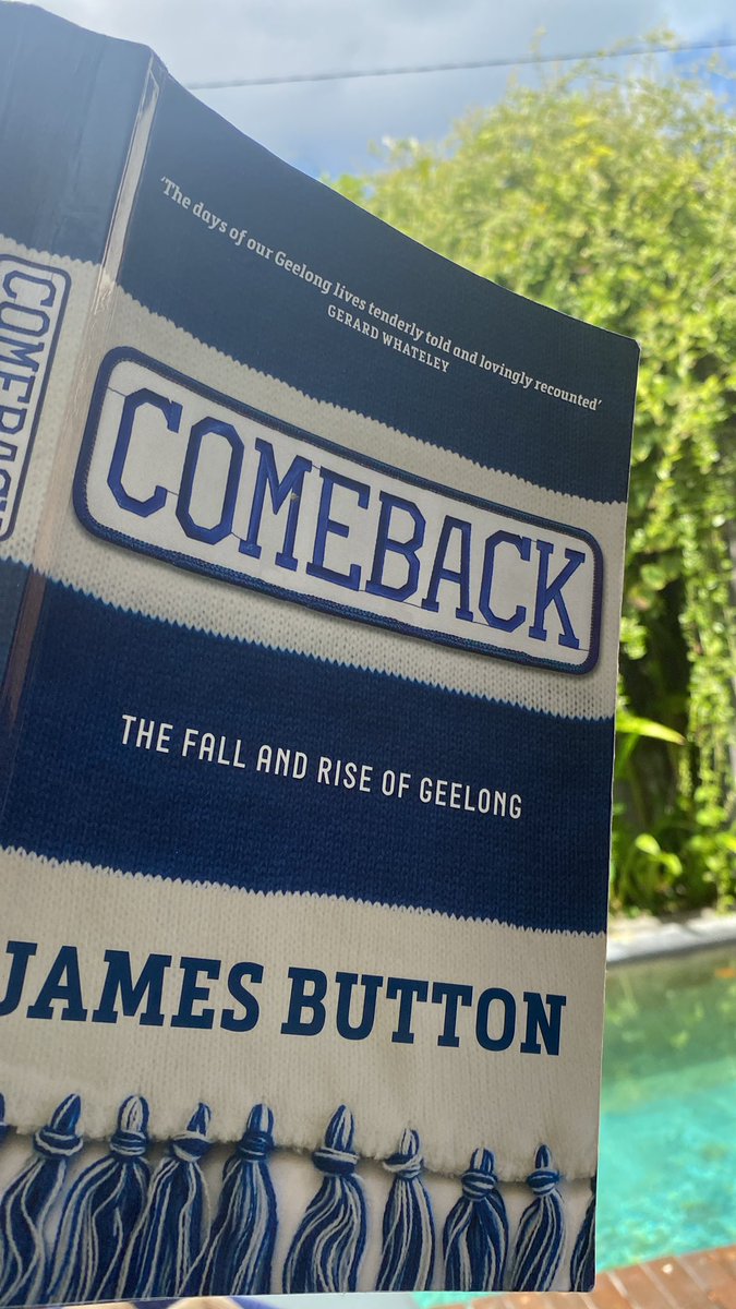 Ah shit. Crying reading a bloody book. Get yourself together mate 😆 😭 #GeelongStrong #LoveThisClub