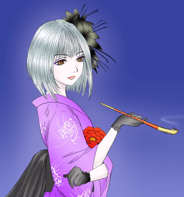 私の創作読み物とひなたぼっこ( )さんにいただいたFAです虹丸星繋ぎ武龍伝紅伝モノクロ美剣伝 