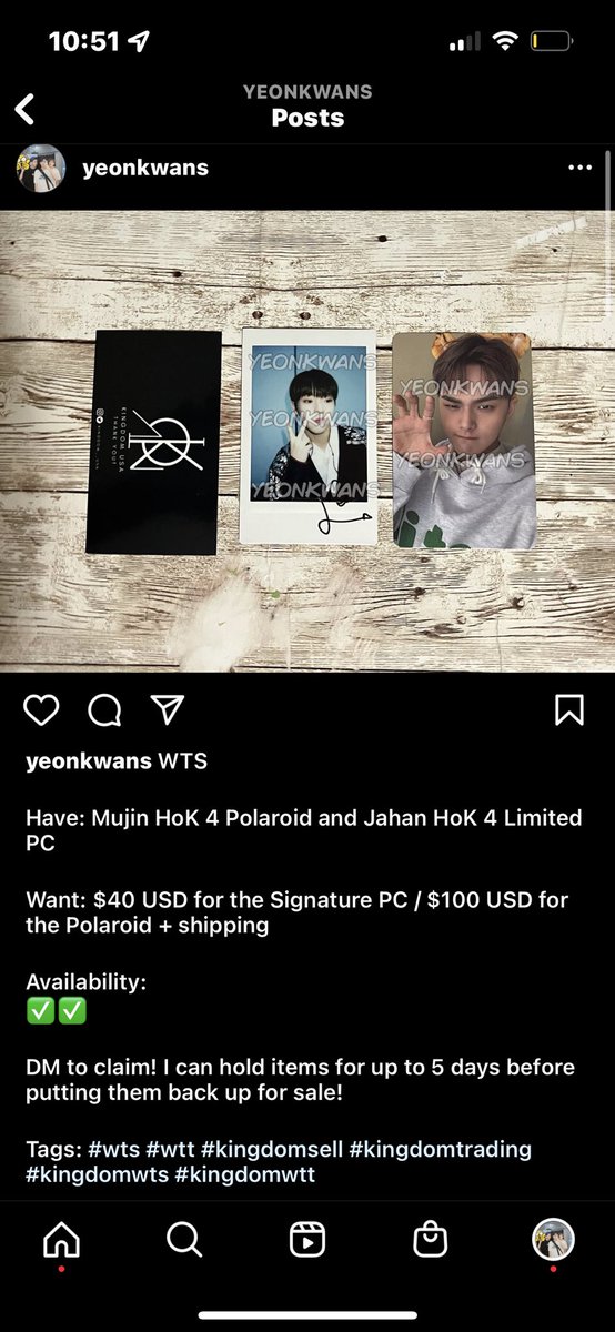 chiwooswife's tweet photo. not active on here but just popped in to say i’m selling a bunch of my extra kingdom stuff including a mujin pola and limited jahan pc if anyones interested! ig - @/yeonkwans

@kingmetrading https://t.co/roFdkySRFl