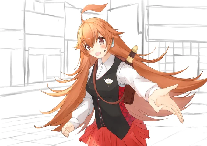 背景なんて適当でいいんすよなお、画面とめっちゃにらめっこしながら資料見ながらちょくちょく変えながら描いた 