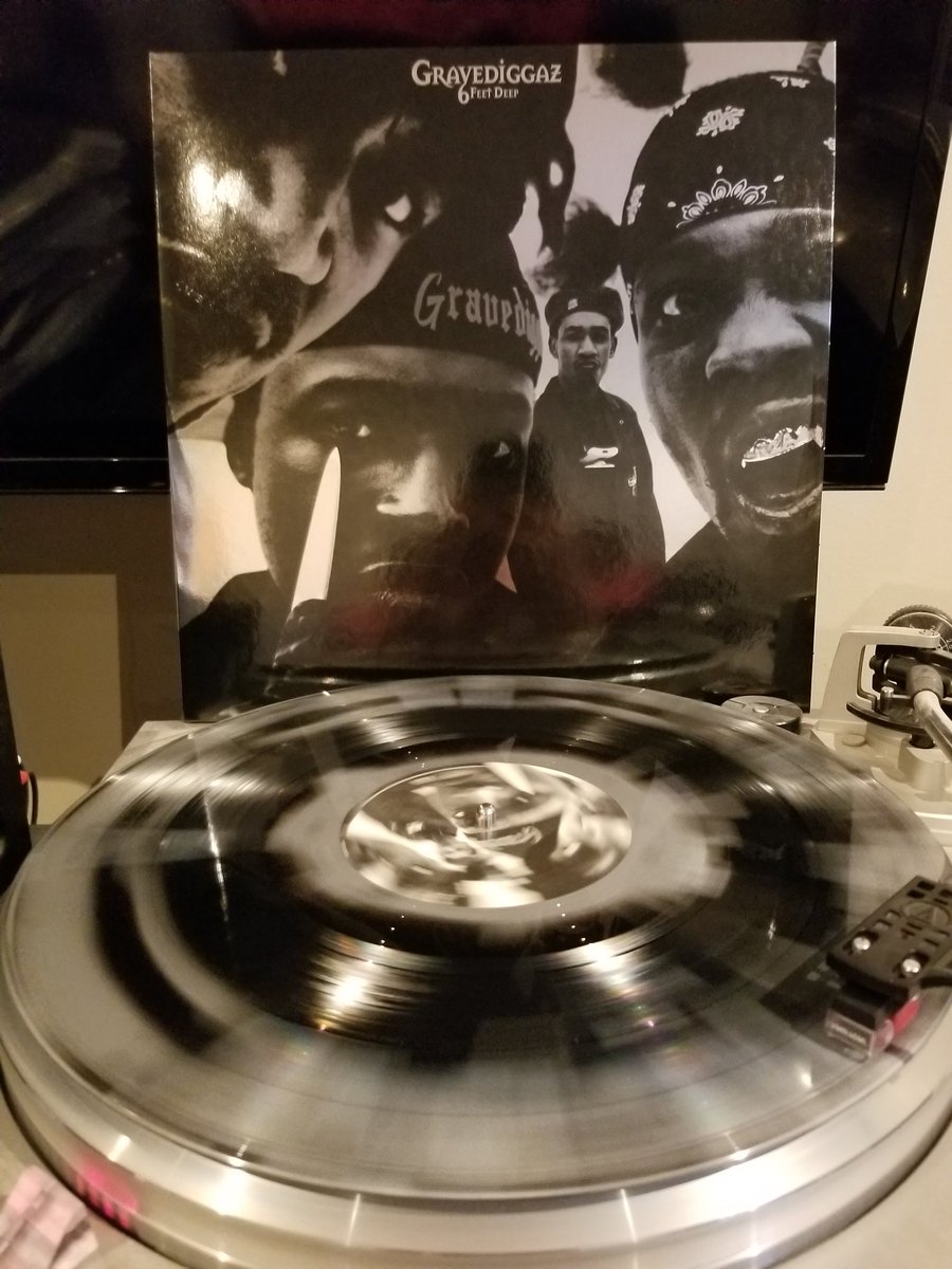 SpinVinyl1's tweet photo. A great mid 90's hip hop album, 6 Feet Deep by the pioneers of horrorcore, Gravediggaz. Sounds great but some of skits aren't included.
#GraveDiggaz #6FeetDeep #ConstantElevation #PrincePaul #RZA #VMP #colorvinyl #vinyl https://t.co/jl1xqT2YGA