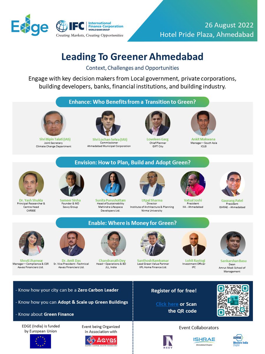 📆 Still time to join the Green India Drive in #Ahmedabad! 🇮🇳
✏️Register for Green India Drive Seminar at bit.ly/3pjZNJX
Know more about the training program and Agenda at bit.ly/3Pdh6Hr
#greenindiadrive #edgebuildings