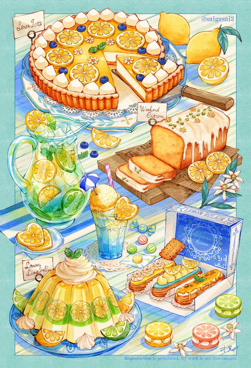 「Lemon sweets#illustration 」|才賀サイのイラスト