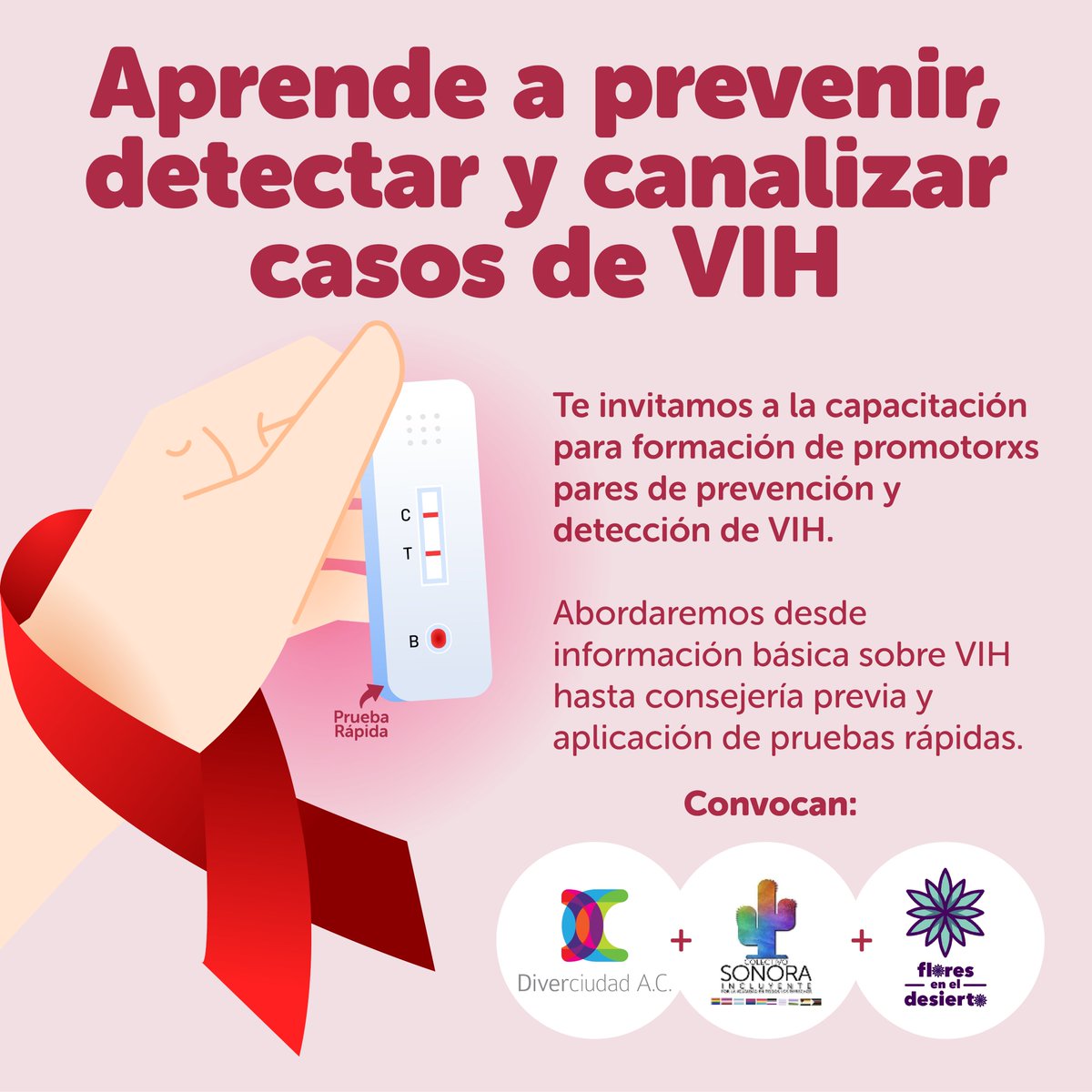 DiverciudadAC's tweet photo. ¿Te interesa hacer trabajo voluntario como promotorx par de prevención y detección de VIH? Encuentra más información y el formulario de inscripción aquí: https://t.co/GBMh9RnnsP https://t.co/0noMPU0NGO