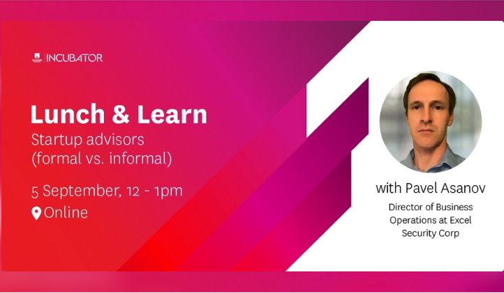 MacqParkRydeBC's tweet photo. MQ Incubator Lunch &amp; Learn - Start-up advisors (formal vs informal). Free event on Monday 5th September online.
 https://t.co/gBn9g2WUcN  #incubator #mprbc #lunchandlearn #startups https://t.co/Z4zb6QDab4