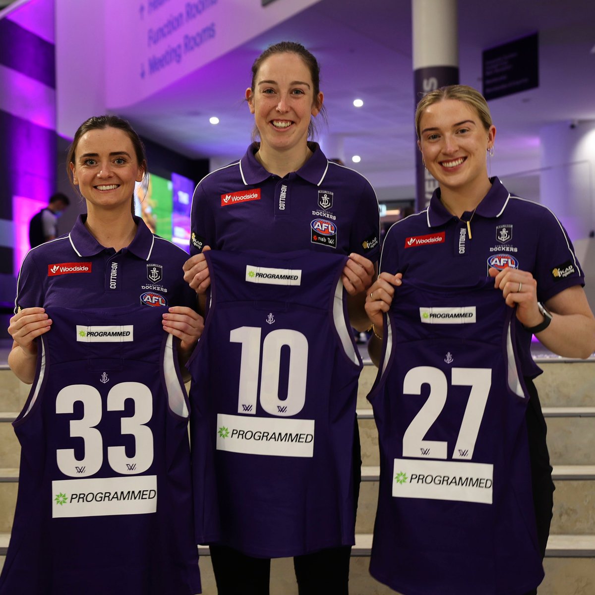 freodockersAFLW's tweet photo. our Irish trio ☘️ #AFLW #foreverfreo https://t.co/bb31IJ7xXg