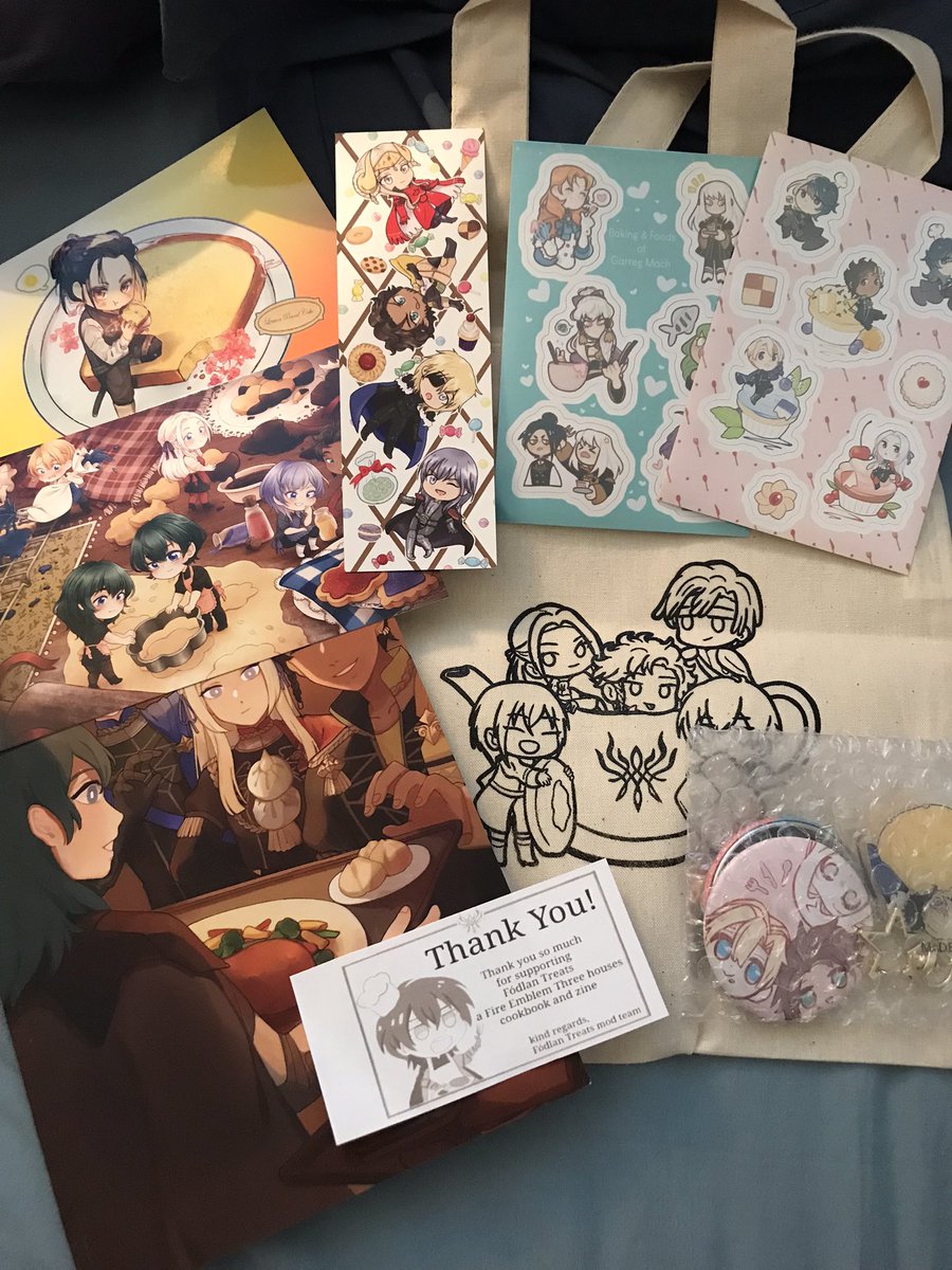 khiwatari's tweet photo. My copy of the FE3H cookbook zine @kayazines is here!! There are a lot of interesting recipes (but I can’t really cook…). Thank you for letting me part of this project~ Food + FE3H = awesomeness~~ https://t.co/HOuxBQvd4L