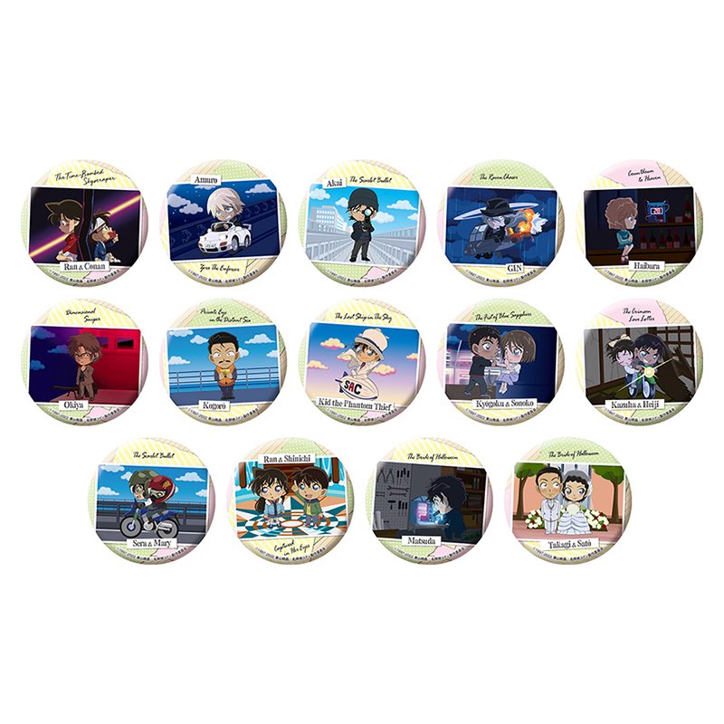 名探偵コナン 缶バッジ セット ＋ アクリルコースター Eggy Party Detective Conan グッズオリジナル】名探偵コナン