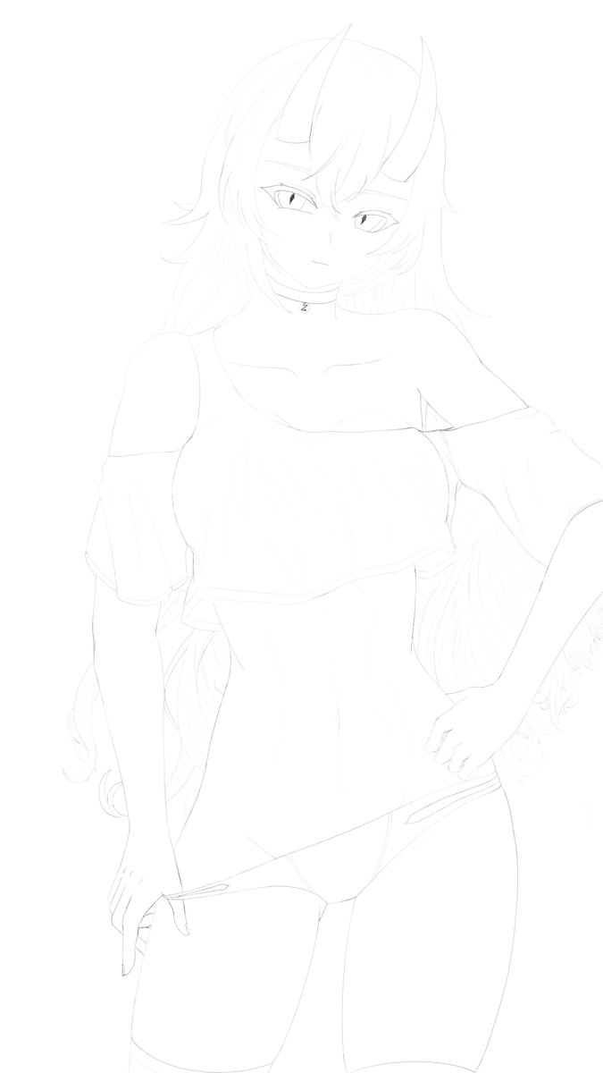 nep_za's tweet photo. Took a while but finally got around to finishing one of my wips. Character Model: @__Zarastro__ #zaraart https://t.co/7NIDnO4ps3