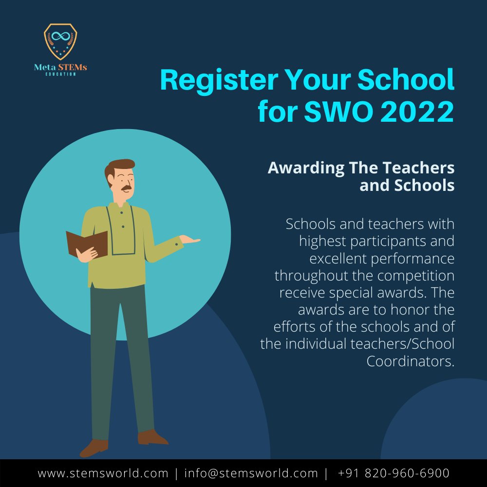 metastems's tweet photo. Please visit https://t.co/xBMUg7UT9J or contact 91-8209606900 to register your school or child for the Olympiad tests.
#Olympics #science #math #gk #english #mastermind #mathlover #maths #MSWO https://t.co/eCCvTzxctY