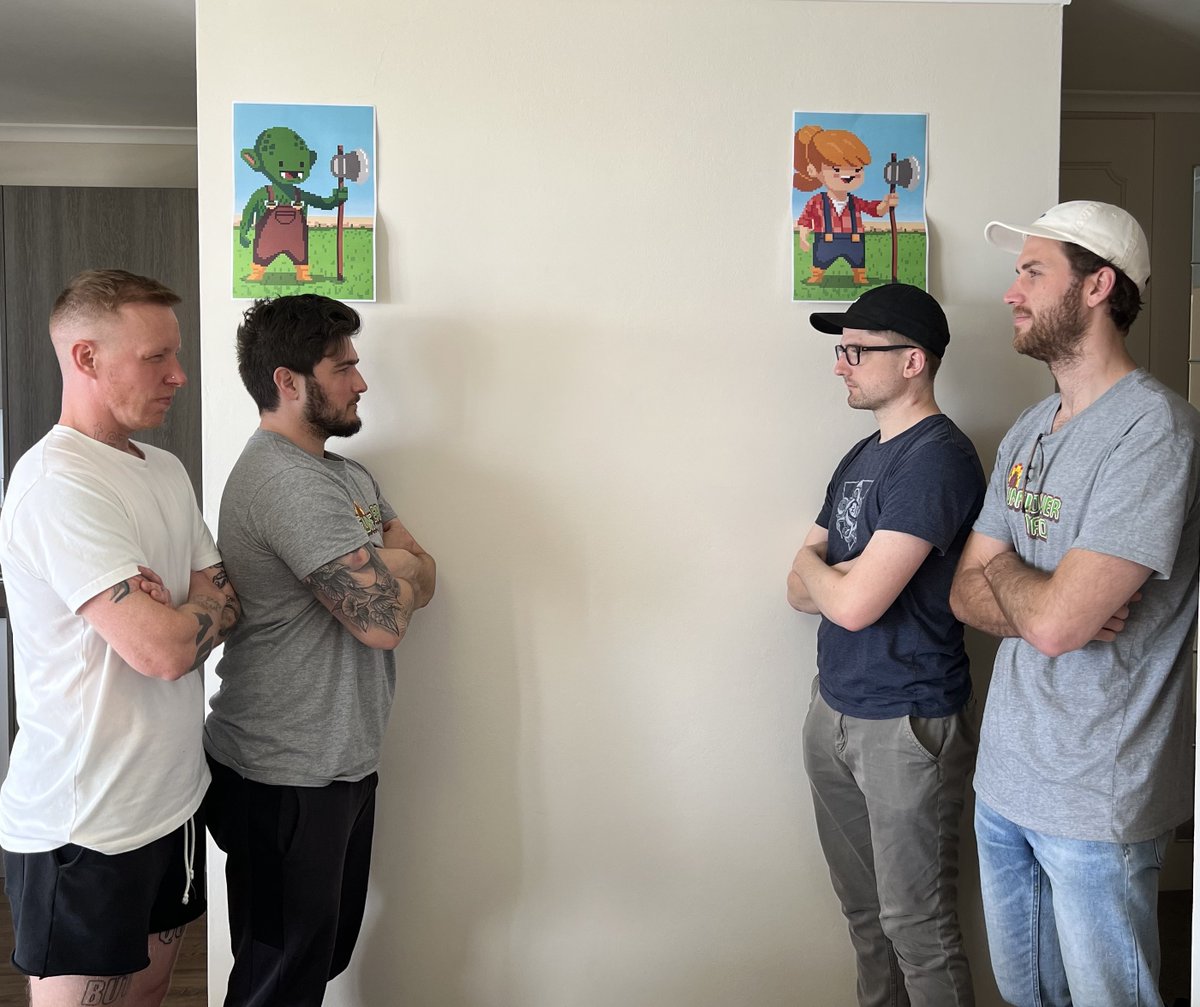 0xSunflowerLand's tweet photo. Which side will you pick?

Team Goblin vs Team Humans. 🤜🏽🤛🏼

Even the engineers are divided!

Start preparing your resources, the Goblin War begins on September 5th. Giveaways &amp; prizes to be won!

#SunflowerLand #Crypto 

@thisboyspencer @romyfurtado_ @craigpgray @bumpkinbuilder https://t.co/tt9pdUqqer
