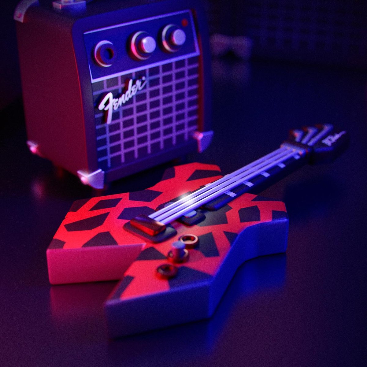 inky_o_'s tweet photo. Some items from Stranger Things season 4 #artistsontwitter #3dart #fanart https://t.co/EdSVsUo0Nv