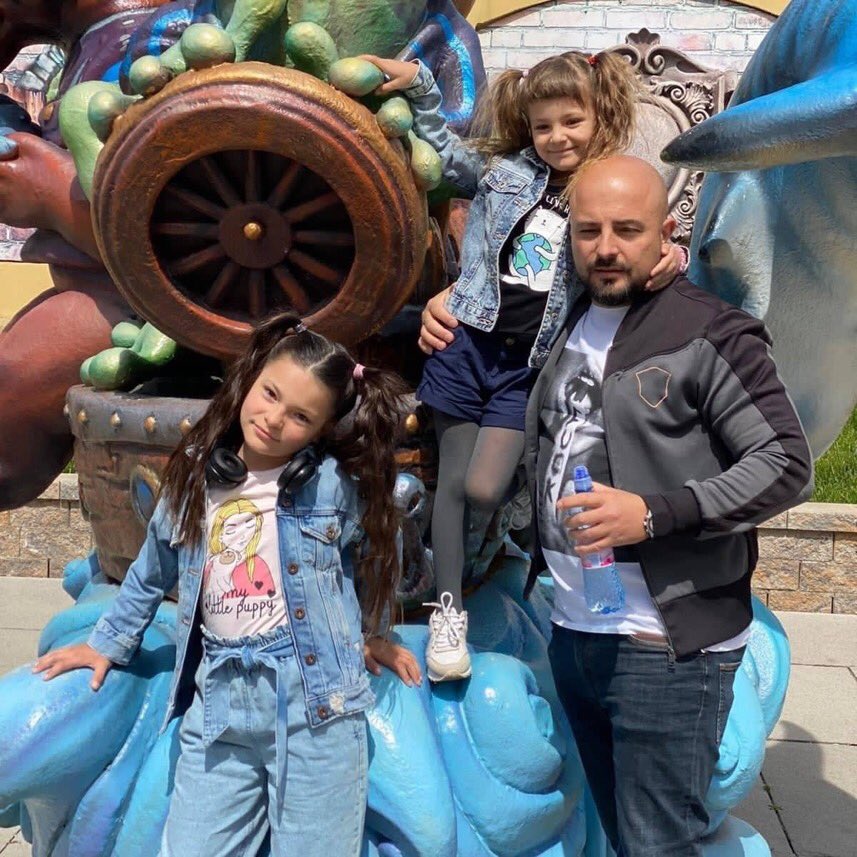 Having fun with the kids