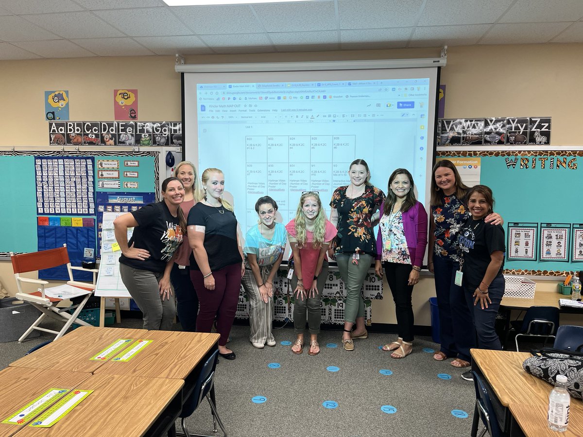 Julie56739673's tweet photo. Our 1st CTT for the school year was today, and we spent the day unpacking our upcoming Essential Standards and planning our units. Collaboration was on fire! @DISDGatorsLearn #DISDElemMath #JSESMathFun #solutiontree https://t.co/CPhveTt8wr