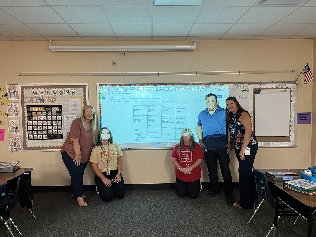 Julie56739673's tweet photo. Our 1st CTT for the school year was today, and we spent the day unpacking our upcoming Essential Standards and planning our units. Collaboration was on fire! @DISDGatorsLearn #DISDElemMath #JSESMathFun #solutiontree https://t.co/CPhveTt8wr