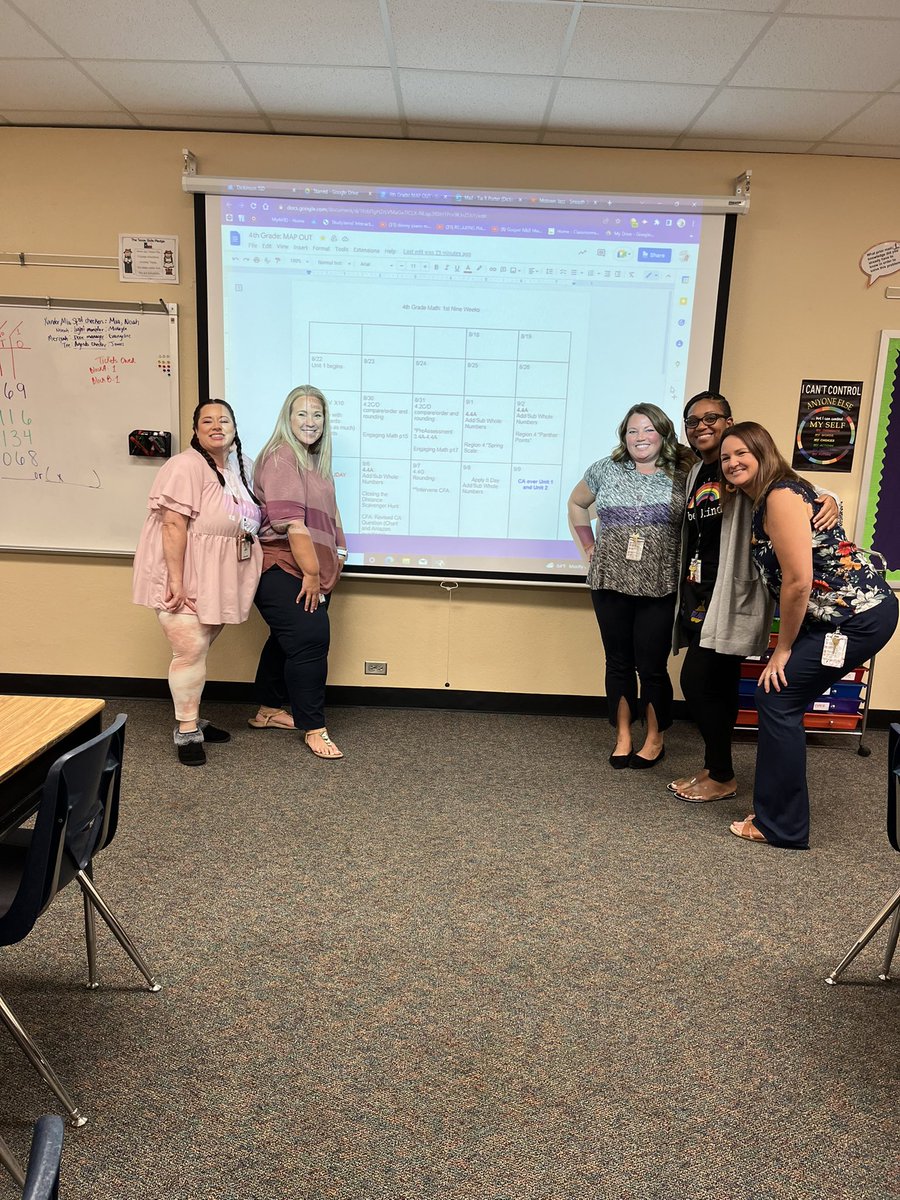 Julie56739673's tweet photo. Our 1st CTT for the school year was today, and we spent the day unpacking our upcoming Essential Standards and planning our units. Collaboration was on fire! @DISDGatorsLearn #DISDElemMath #JSESMathFun #solutiontree https://t.co/CPhveTt8wr