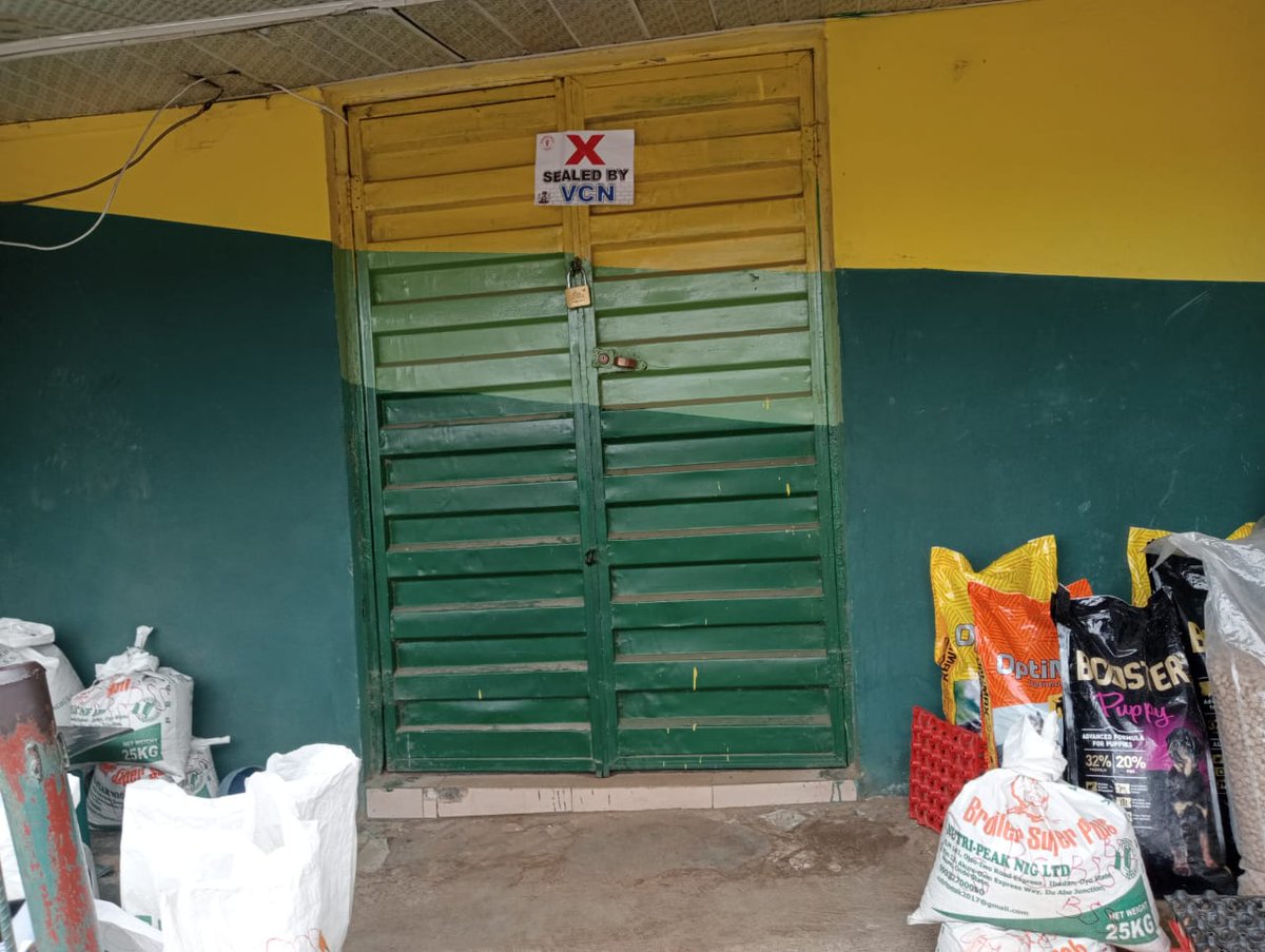 Ekiti State Veterinary Practicing Premises Regulation enforcement team went out today to seal up some premises that are yet to register or renew for year 2022.